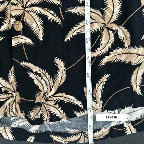 Vintage Paradise Found Hawaiian Shirt Mens Large Black Palm Trees Beach Vacation - Picture 11 of 11